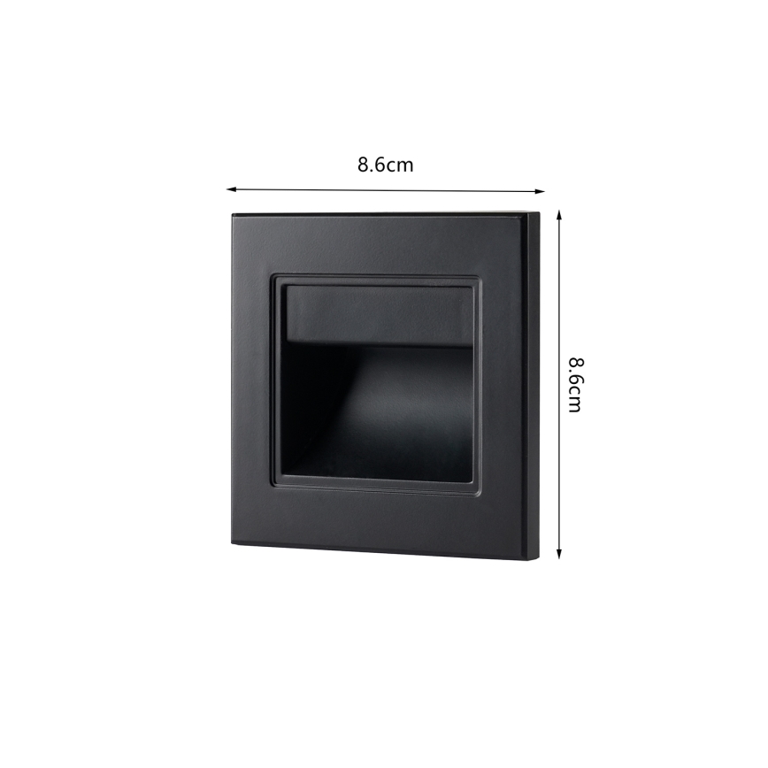 Brilagi - LED svetiljka za stepenište STEP LIGHT LED/1,5W/230V IP44 crna