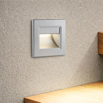 Brilagi - LED svetiljka za stepenište STEP LIGHT LED/1,5W/230V IP44 srebrna