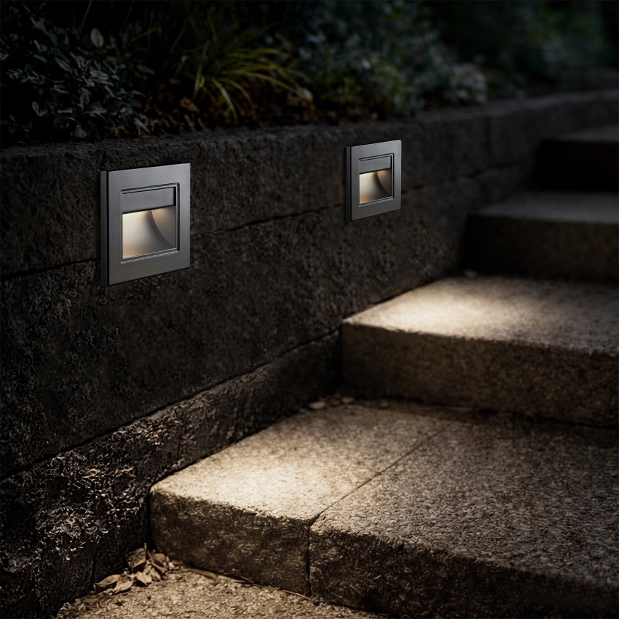 BRILAGI - LED svetiljka za stepenište STEP LIGHT LED/1,5W/230V IP44 srebrna