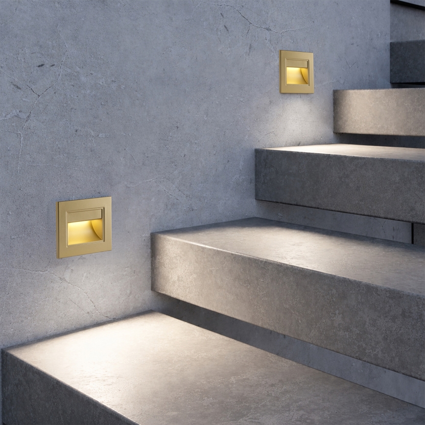 Brilagi - LED svetiljka za stepenište STEP LIGHT LED/1,5W/230V IP44 zlatna