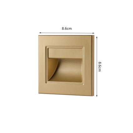 Brilagi - LED svetiljka za stepenište STEP LIGHT LED/1,5W/230V IP44 zlatna