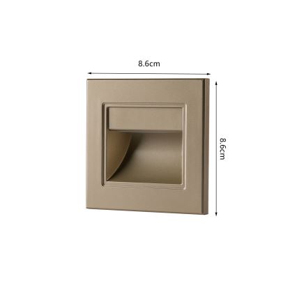Brilagi - LED svetiljka za stepenište STEP LIGHT LED/1,5W/230V IP44 zlatna