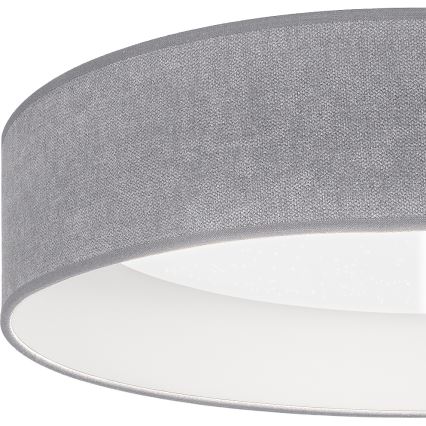Brilagi - LED prigušiva stropna svetiljka VELVET SMARTIX STARS LED/24W/230V 3000-6000K fi 45 cm siva Wi-Fi Tuya Beacon + daljinski upravljač