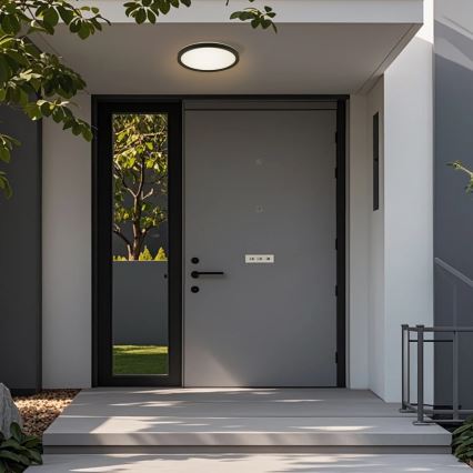 Brilagi - LED plafonsko svetlo za kupatilo ULTRA SLIM LED/18W/230V, prečnik 30 cm, crno, IP54