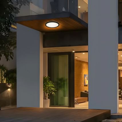 Brilagi - LED plafonsko svetlo za kupatilo ULTRA SLIM LED/18W/230V, prečnik 30 cm, crno, IP54