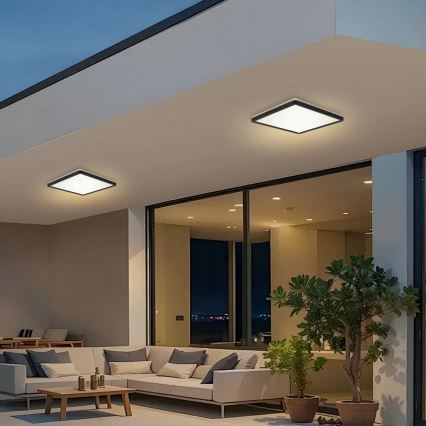 Brilagi - LED stropno svetlo za kupatilo ULTRA SLIM LED/24W/230V 42x42 cm crno IP54