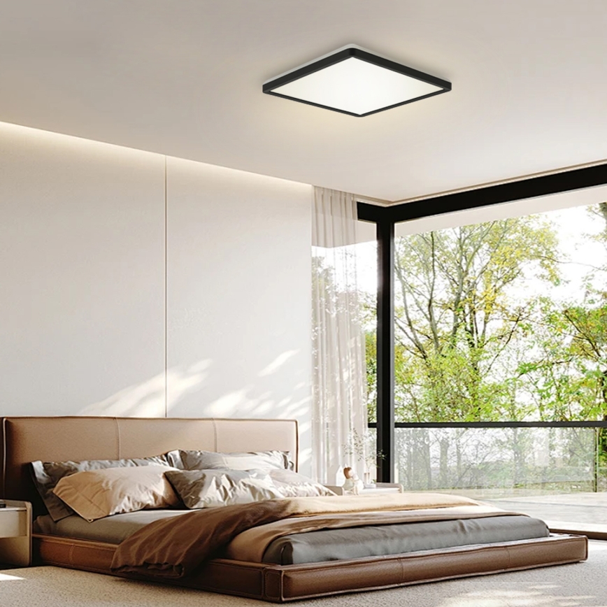 Brilagi - LED stropno svetlo za kupatilo ULTRA SLIM LED/24W/230V 42x42 cm crno IP54