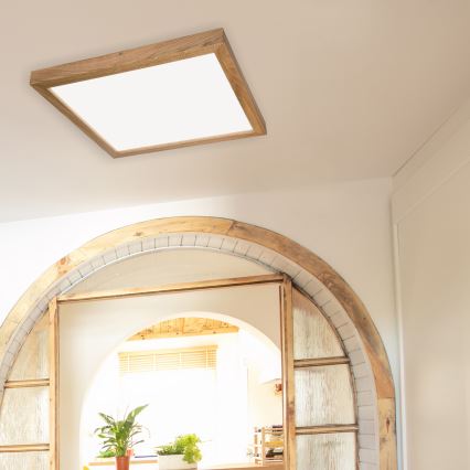 Brilagi - LED plafonsko svetlo za kupatilo WOODY FRAME LED/50W/230V 60x60 cm IP44 hrast