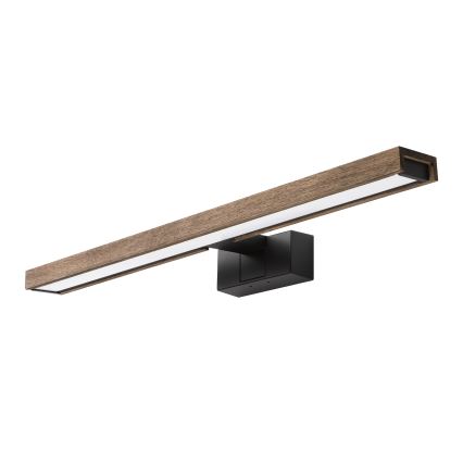 Brilagi - LED osvetljenje za kupatilsko ogledalo 3u1 WOODY MIRROR LED/12W/230V IP44 crna/hrast orah