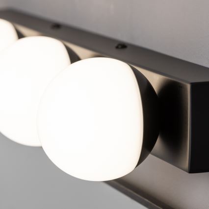 Brilagi - LED osvetljenje za kupatilsko ogledalo HOLLYWOOD 3xLED/3W/230V 39 cm IP44 crna