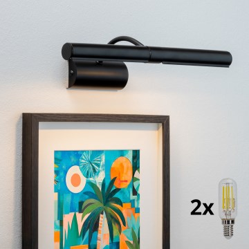 Brilagi - LED svetlo za slike DANAE 2xE14/4W/230V 3000K crna
