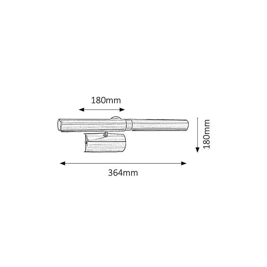 Brilagi - LED svetlo za slike DANAE 2xE14/4W/230V 3000K crna