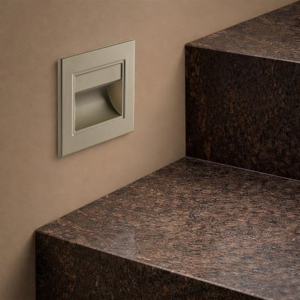 Brilagi - LED svetlo za stepenice STEP LIGHT LED/1,5W/230V IP44 zlatna