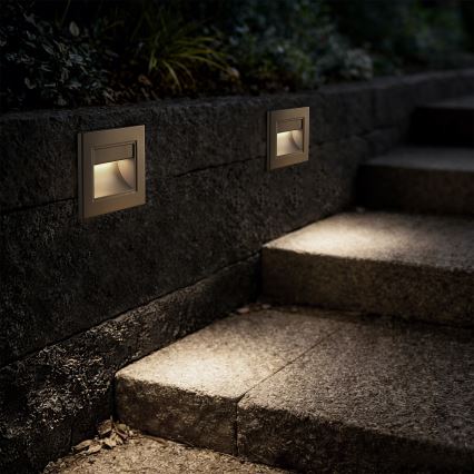 Brilagi - LED svetlo za stepenice STEP LIGHT LED/1,5W/230V IP44 zlatna
