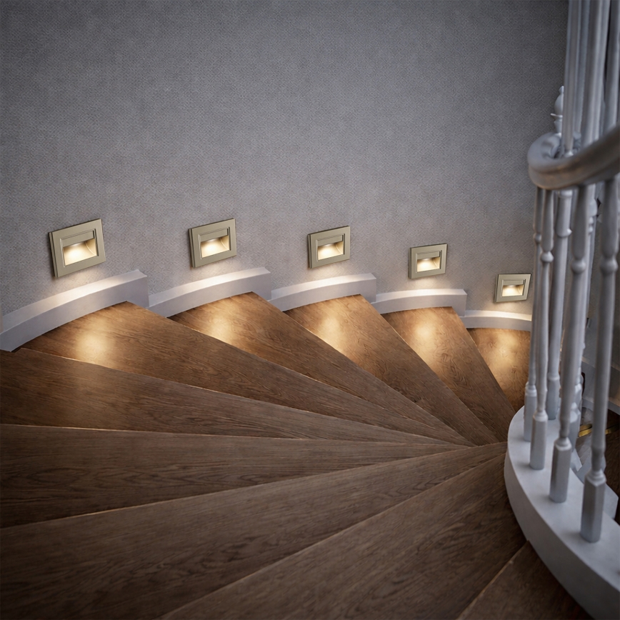 Brilagi - LED svetlo za stepenice STEP LIGHT LED/1,5W/230V IP44 zlatna