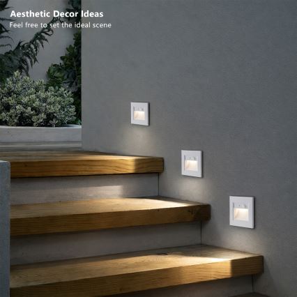 Brilagi - LED svetlo za stepenište sa senzorom STEP LIGHT LED/1,5W/230V IP44 belo