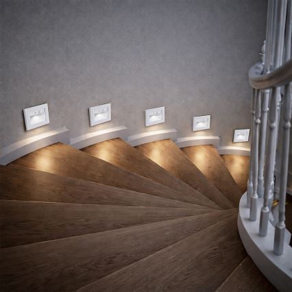Brilagi - LED svetlo za stepenište sa senzorom STEP LIGHT LED/1,5W/230V IP44 belo