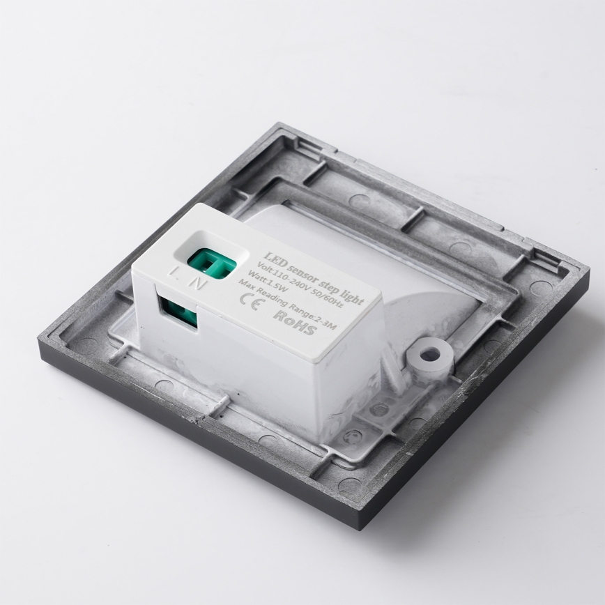 Brilagi - LED svetiljka za stepenište sa senzorom STEP LIGHT LED/1,5W/230V IP44 crna