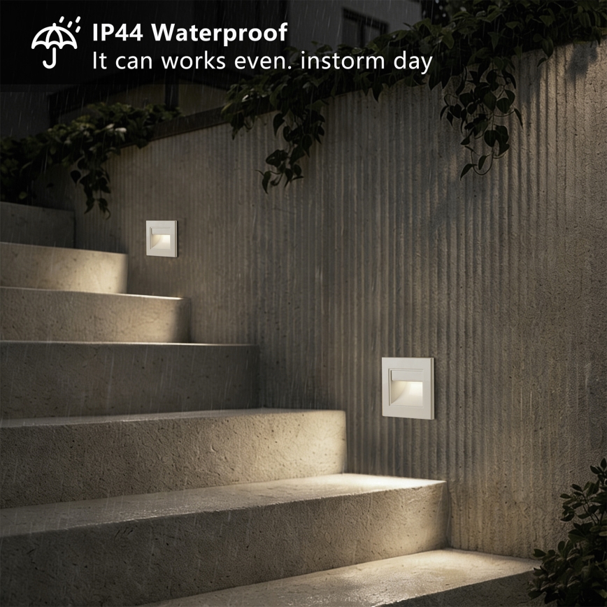 Brilagi - LED svetlo za stepenište STEP LIGHT LED/1,5W/230V IP44 bela