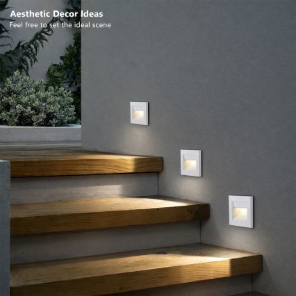Brilagi - LED svetlo za stepenište STEP LIGHT LED/1,5W/230V IP44 bela
