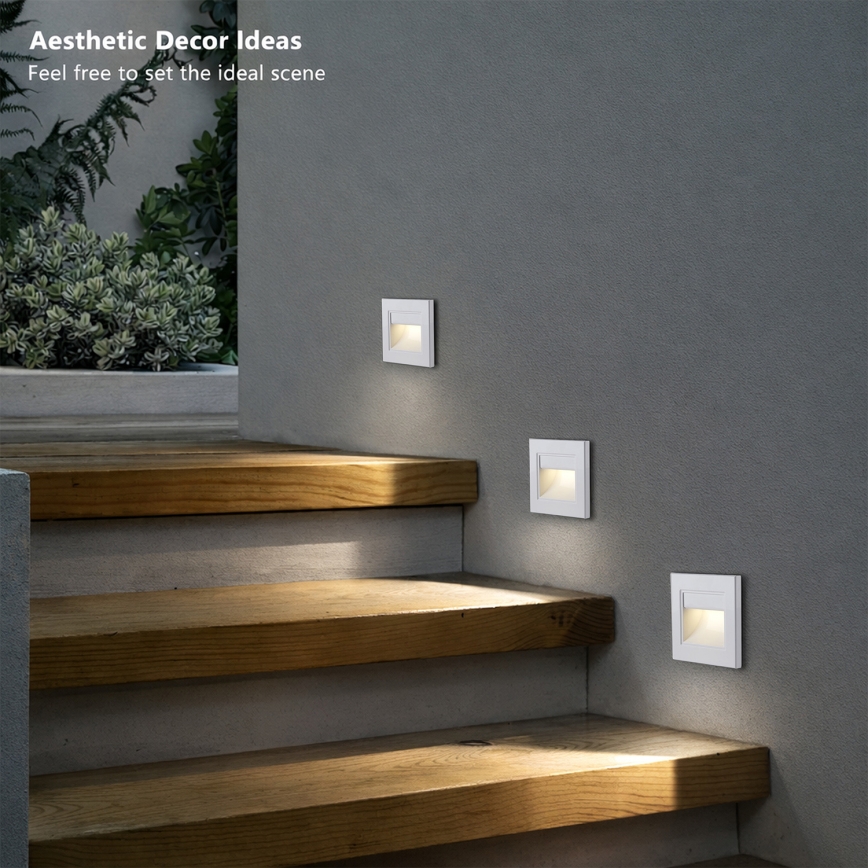 Brilagi - LED svetlo za stepenište STEP LIGHT LED/1,5W/230V IP44 bela