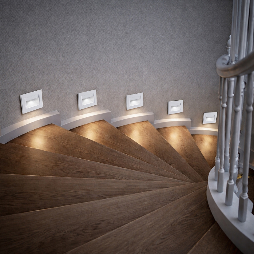 Brilagi - LED svetlo za stepenište STEP LIGHT LED/1,5W/230V IP44 bela