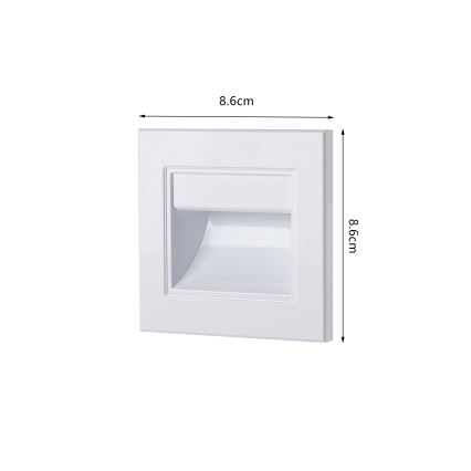 Brilagi - LED svetlo za stepenište STEP LIGHT LED/1,5W/230V IP44 bela