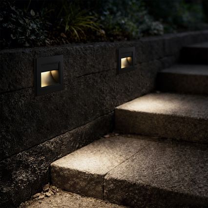 BRILAGI - LED svetlo za stepenište STEP LIGHT LED/1,5W/230V IP44 crna