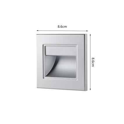 Brilagi - LED svetlo za stepenište STEP LIGHT LED/1,5W/230V IP44 srebrna