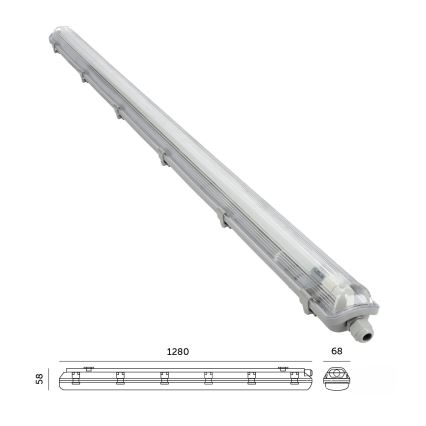 BRILAGI - LED tehnička, otporna na prašinu, fluorescentna svetiljka OPTIMA T8 1xG13/18W/230V 4000K IP65 128 cm