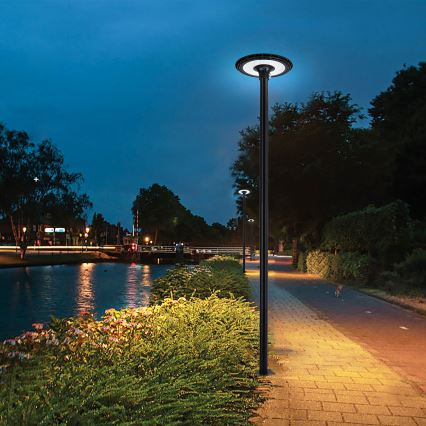 Brilagi - LED ulična lampa sa stubom 3 m URBANSPARK LED/120W/230V crna IP65