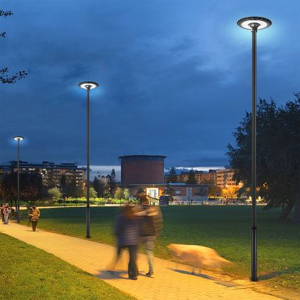 Brilagi - LED ulična lampa sa stubom visine 5 m URBANSPARK LED/120W/230V crna IP65