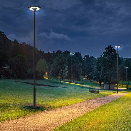 Brilagi - LED ulična lampa sa stubom visine 5 m URBANSPARK LED/120W/230V crna IP65