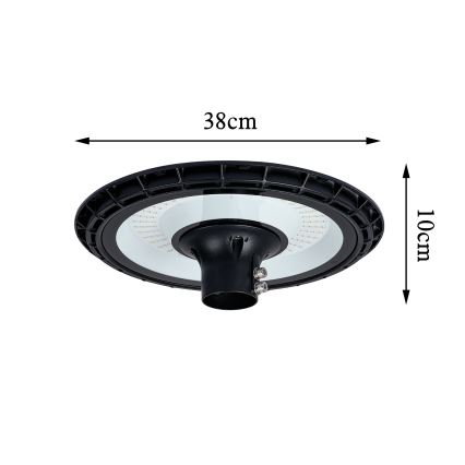 Brilagi - LED ulična lampa sa stubom visine 5 m URBANSPARK LED/120W/230V crna IP65