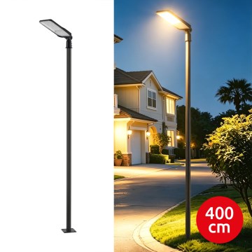 Brilagi - LED ulična lampa za spoljašnju upotrebu sa stubom i zglobom 4 m URBANLIGHT LED/100W/230V crna IP65