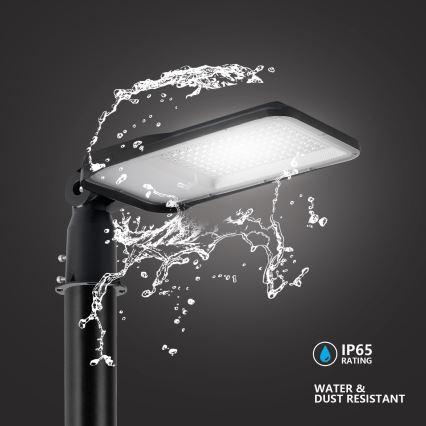 Brilagi - LED ulična lampa za spoljašnju upotrebu sa stubom i zglobom 4 m URBANLIGHT LED/100W/230V crna IP65