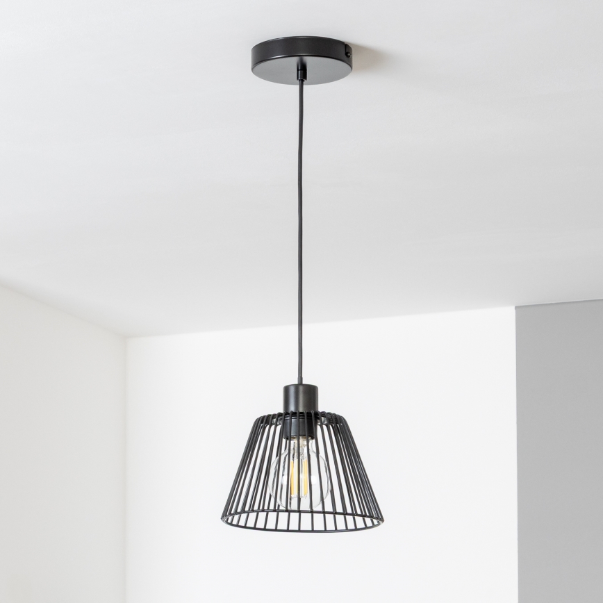 Brilagi - LED viseći luster na sajli CERIA WIRE 1xE27/40W/230V prečnik 21 cm crna