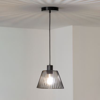 Brilagi - LED viseći luster na sajli CERIA WIRE 1xE27/40W/230V prečnik 21 cm crna