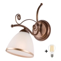 Brilagi - LED zidna lampa ANTICO 1xE27/60W/230V patinirana bronza