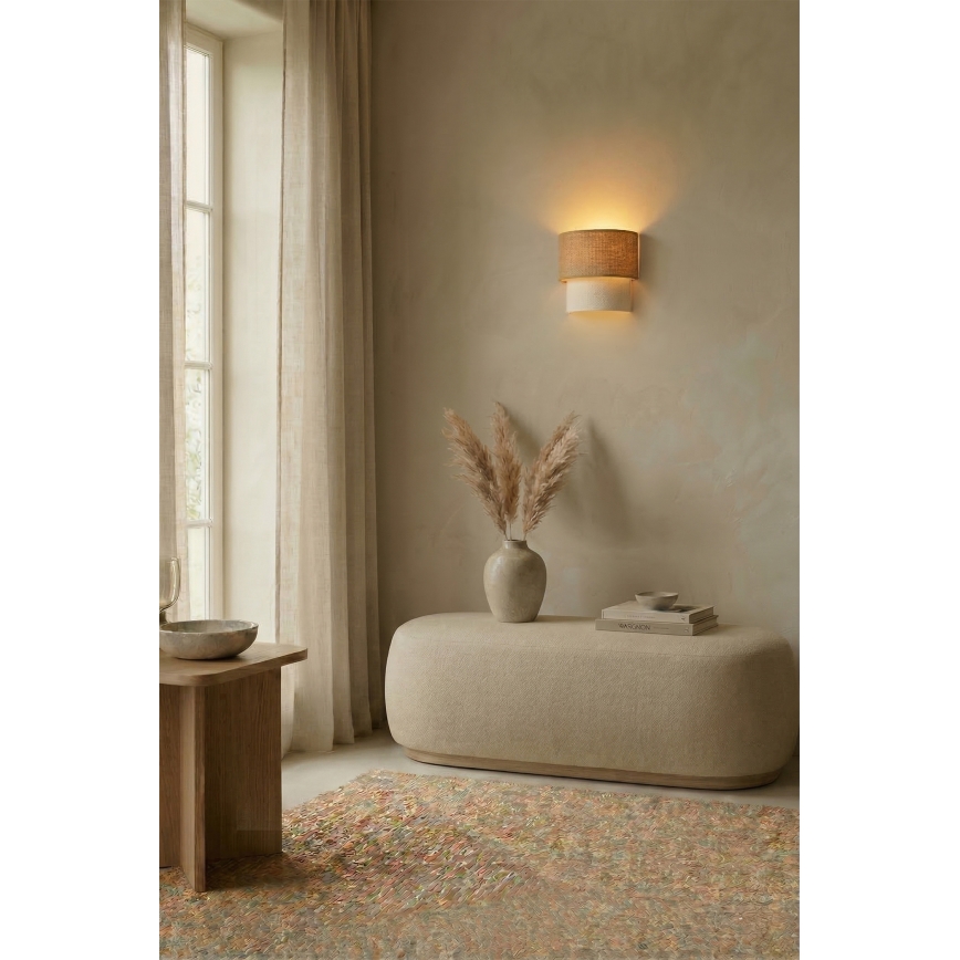 Brilagi - LED zidna lampa BOHO ECO 1xE27/10W/230V bež/krem