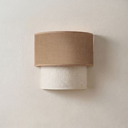 Brilagi - LED zidna lampa BOHO ECO 1xE27/10W/230V bež/krem