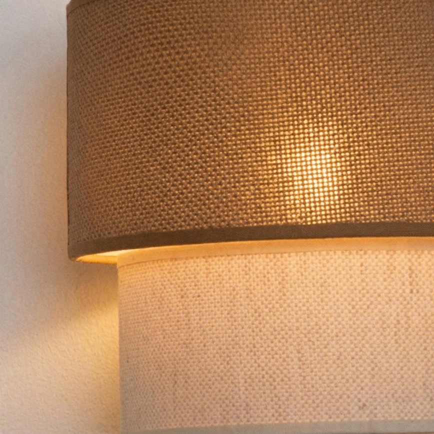 Brilagi - LED zidna lampa BOHO ECO 1xE27/10W/230V bež/krem