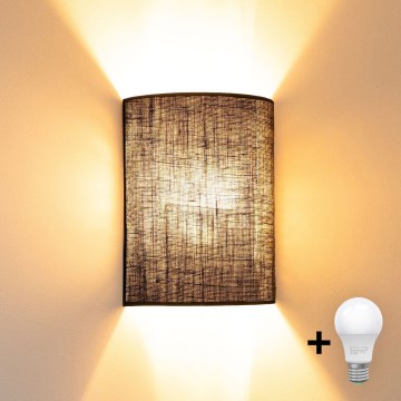 Brilagi - LED zidna lampa BOHO STYLE 1xE27/15W/230V braon