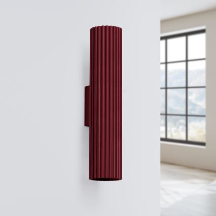 Brilagi - LED zidna lampa CRESTO 2xGU10/10W/230V 30 cm bordo