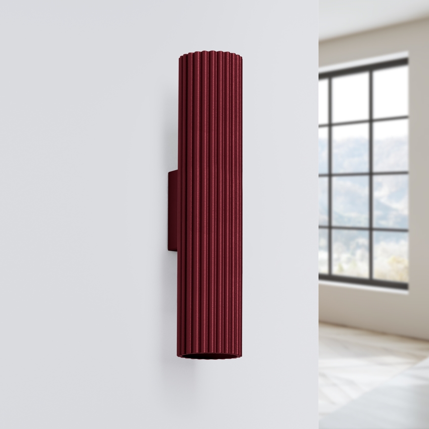 Brilagi - LED zidna lampa CRESTO 2xGU10/10W/230V 30 cm bordo