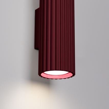 Brilagi - LED zidna lampa CRESTO 2xGU10/10W/230V 30 cm bordo