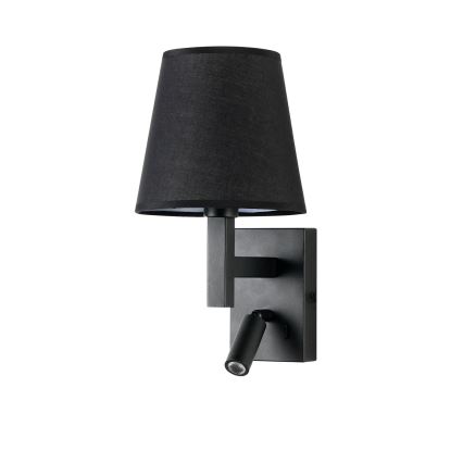 Brilagi - LED zidna lampa DEYA 1xE14/40W/230V + LED/3W crna