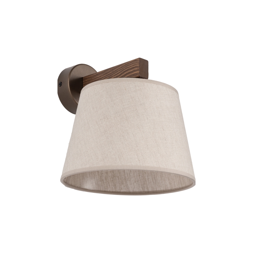 BRILAGI - LED zidna lampa LATTE 1xE27/15W/230V borovina/bež