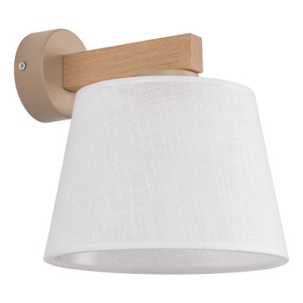 BRILAGI - LED zidna lampa LATTE SABIA 1xE27/15W/230V borovica/bela