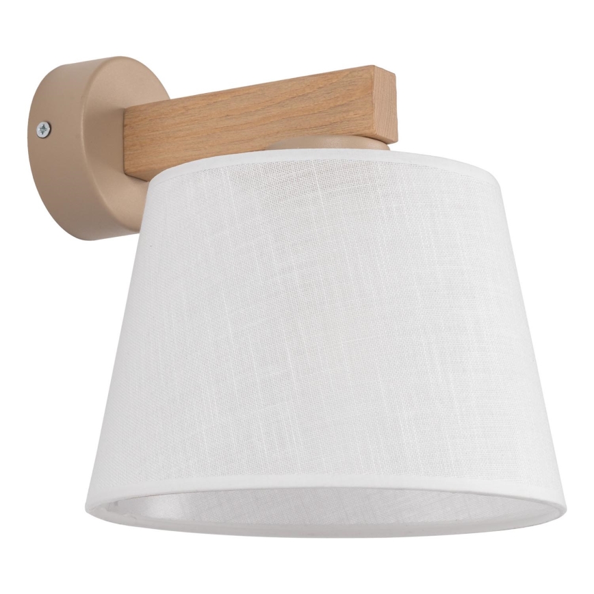 BRILAGI - LED zidna lampa LATTE SABIA 1xE27/15W/230V borovica/bela